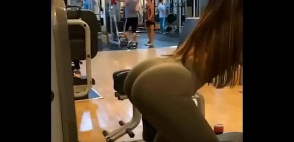  Hermoza Chica Culona En El Gym